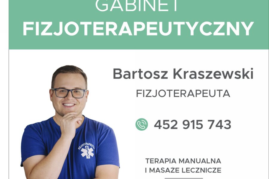 NASZ FIZJOTERAPEUTA ZAPRASZA!