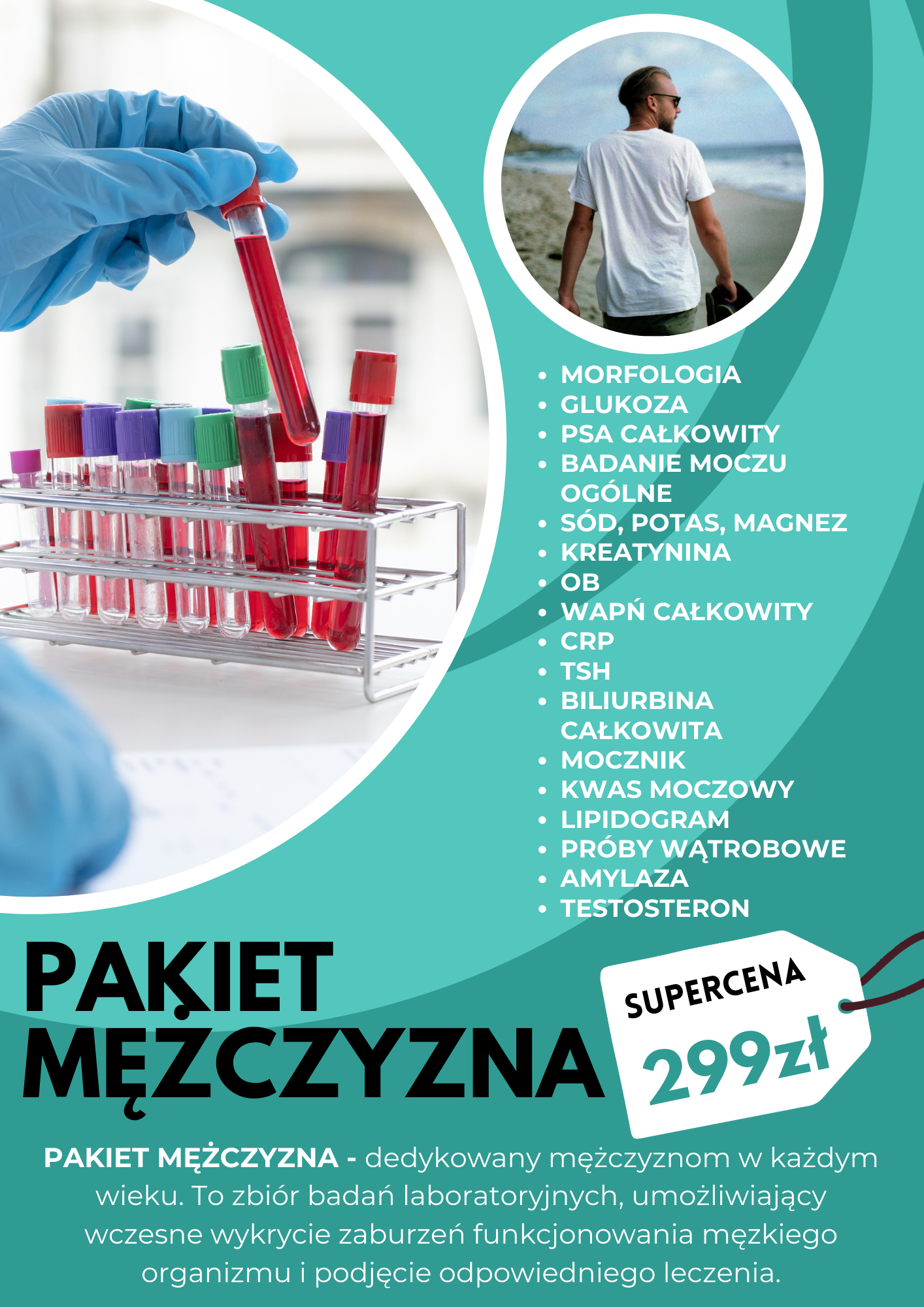 Pakiet badań laboratoryjnych na dzień chłopaka!